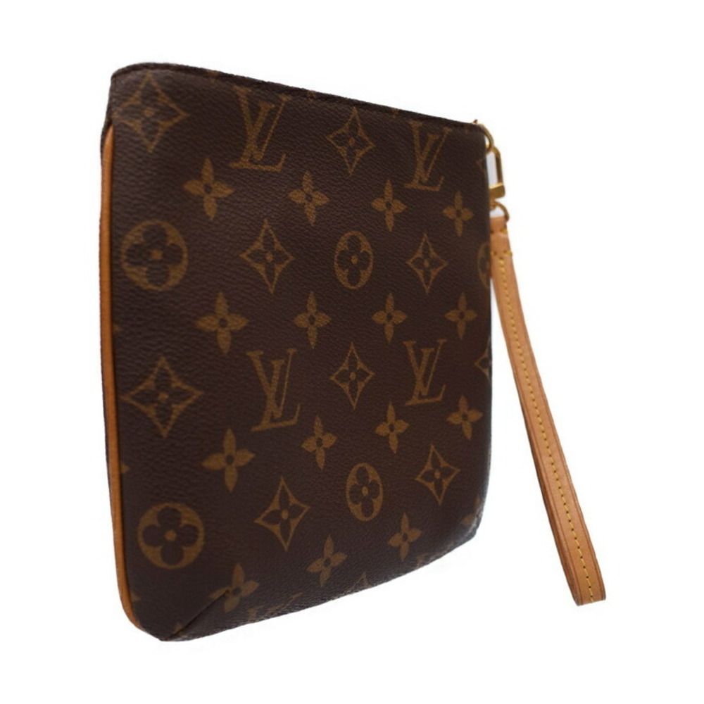 Louis Vuitton Bag Shoulder Monogram Leather Partition Brown